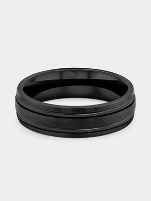Zirconium Dual Stripe Ring