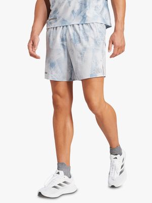Mens adidas Ultimate All Over Print Light Blue Shorts
