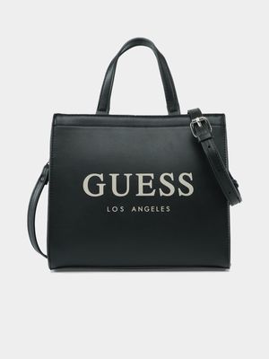 Women's Guess Black Lindey Mini Tote Bag