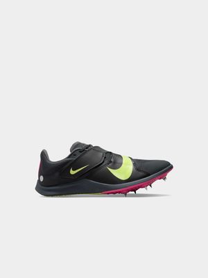 Mens Nike Zoom Rival Jump Black/Pink Sprinter Shoes