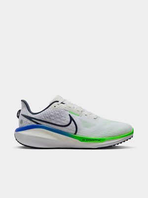 Mens Nike Air Zoom Vomero 17 White/Blue/Green Running Shoes
