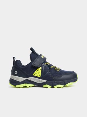 Kids Hi-tec Geo-Trail Navy/Yellow  Sneaker