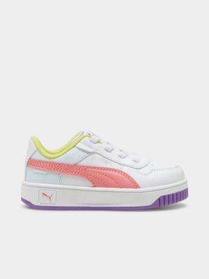 Puma Toddler Carina Street AC White/Pink Sneaker