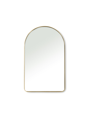 Curved Mirror Gold Frame