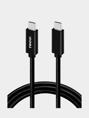 TROO Certified Fast Charge 30W Type-C To Type-C Braided Cable - 2 m