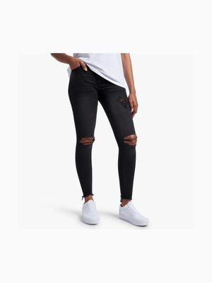 Redbat Women's Black Super Skinny Jeans