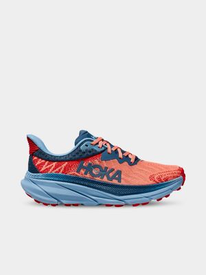 Womens Hoka Challenger ATR 7 Papaya/Real Teal Running Shoes