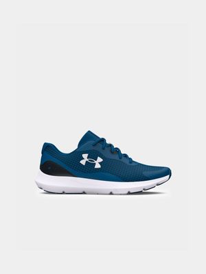 Mens Under Armour Surge 3 Blue/White Running Shoes