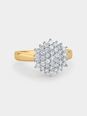 White Gold 0.75ct Diamond Cluster Women’s Ring