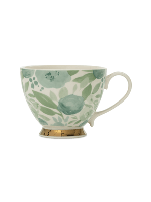 @home floral mug green