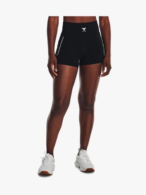 Women's Under Armour Project Rock Meridian Black Short Tights