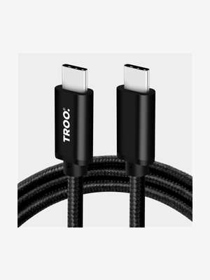 TROO Certified Fast Charge 30W Type-C To Type-C Braided Cable - 1 m