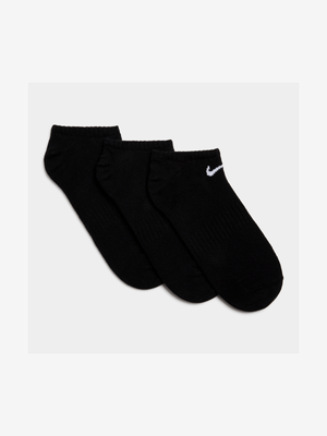 Nike Unisex Everyday 3-Pair Black/White Socks