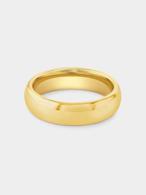 Tungsten Gold Plated Plain Ring