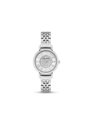 Anne Klein Ladies Crystal Accented Dial Silver Tone Bracelet Watch