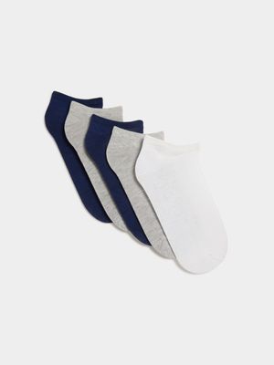 Unisex Sneaker Factory 5 Pack Multi Navy Secret Socks