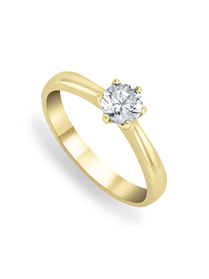 Yellow Gold 0.50ct Diamond Solitaire Ring