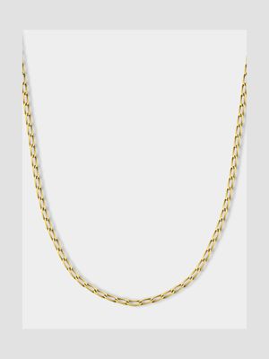 Sterling Silver & Gold, +-50cm Curb Chain