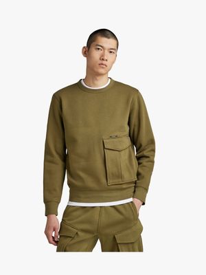G-Star Men's Cargo Olive Sweater