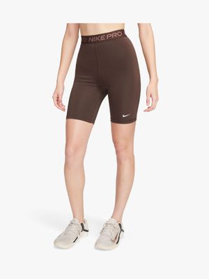 Womens Nike Pro 365 7 Inch Brown Tight Shorts