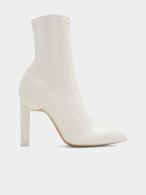 Women's Call It Spring White Heeled Boots