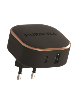 Duracell PD 30W + QC3.0 18W Shared Fast Dual USB Wall Charger