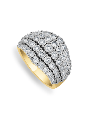 Yellow Gold 1ct Diamond Women’s Opulent Tiara Ring