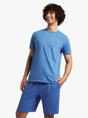 Men's Essential Fleece Blue Shorts