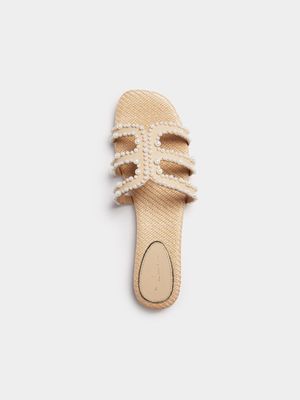 Luella Pearl Weave Sandals