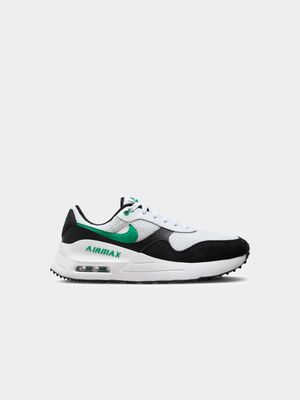 Mens Nike Airmax SYSTM White/Black/Green Sneakers