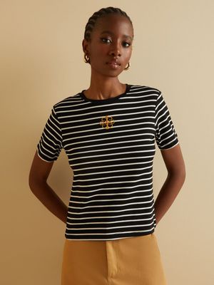 Women's Iconography Striped Logo T-shirt