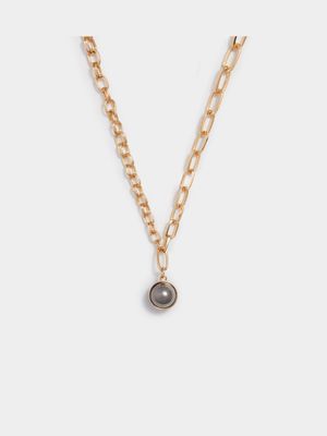Stone Ball Pendant Necklace