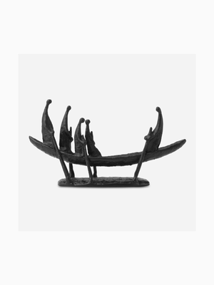 Sculpture Rowboat Aluminium 30 x 9 x 17cm