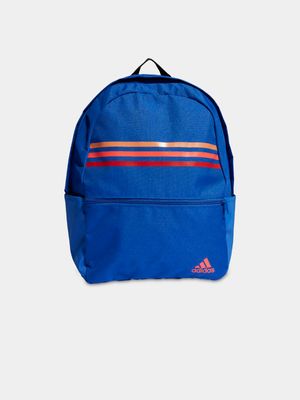adidas Classic Horizontal 3-stripes Royal Blue Backpack