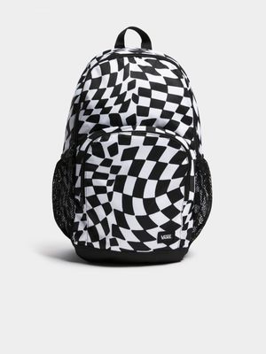 Unisex Vans Alumni Pack 5 Printed Black/White Check Backpack