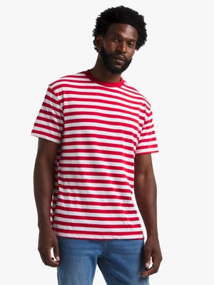 Jet Men's Red/White Stripe T Shirt