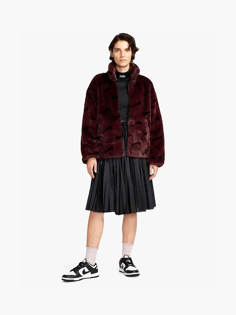 Nike burgundy coat sale