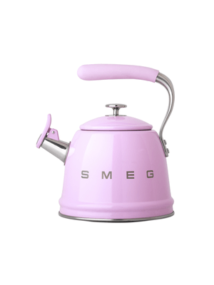 smeg stove top kettle pink 2.3l