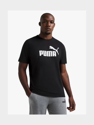 Men's Puma Essential Logo Black Tee