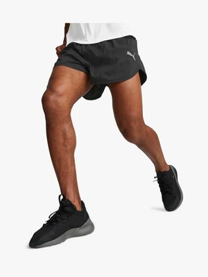 Mens Puma Run Favourite Black Split Running Shorts