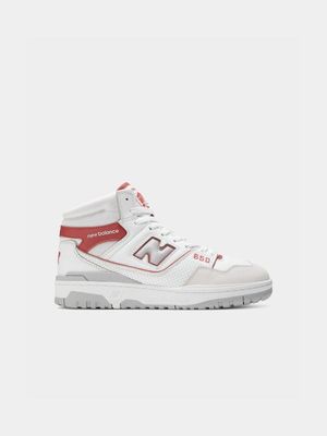New Balance Men's 650 White/Red Sneaker