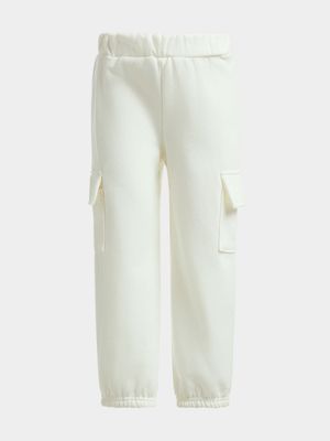 Jet Younger Girls Cream/Floral Active Pants