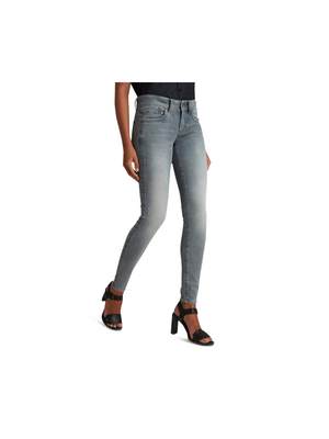 G-Star Women's Grey Lynn Mid Waist Skinny Jeans