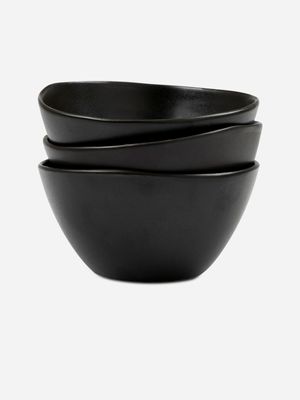 s&p arcata bowl black 12cm set 3