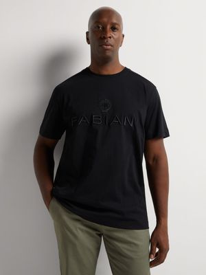 Fabiani Men's Logo Black T-Shirt
