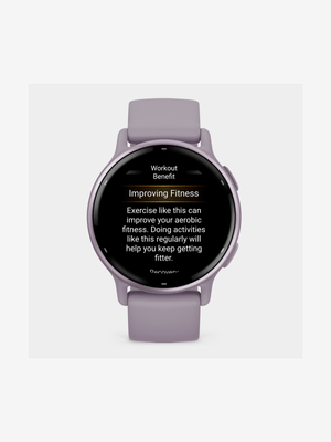 Garmin Vivoactive 5 Metallic orchid Aluminium bezel with orchid case and silicone band