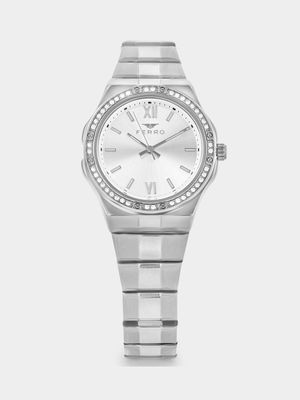 Ferro Silver Plated Silver Dial Bracelet Watch