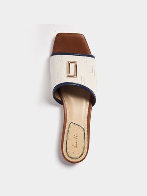 Luella Fabric Flat Sandals