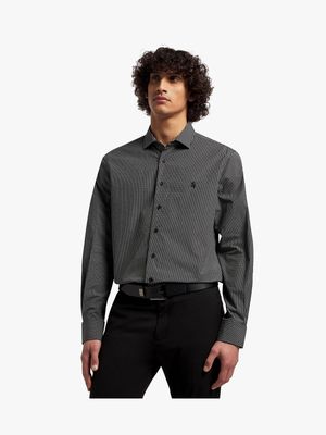 Pringle Men's Black  Graham Long Sleeve Shirt