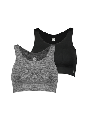 TS 2-pack Seamless Low Impact Grey/Black Crops